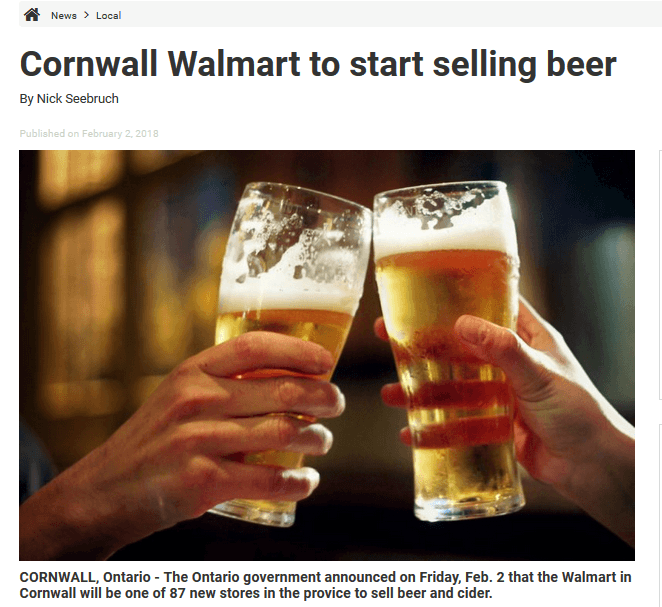Why Are Canadian WalMarts Now Selling Beer?