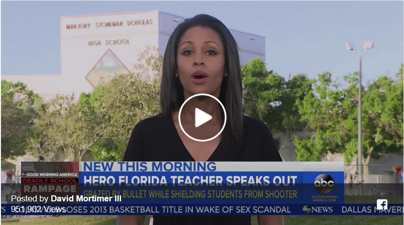 Teacher Identifies Solider or Police Officer As Shooter in Florida School Shooting.