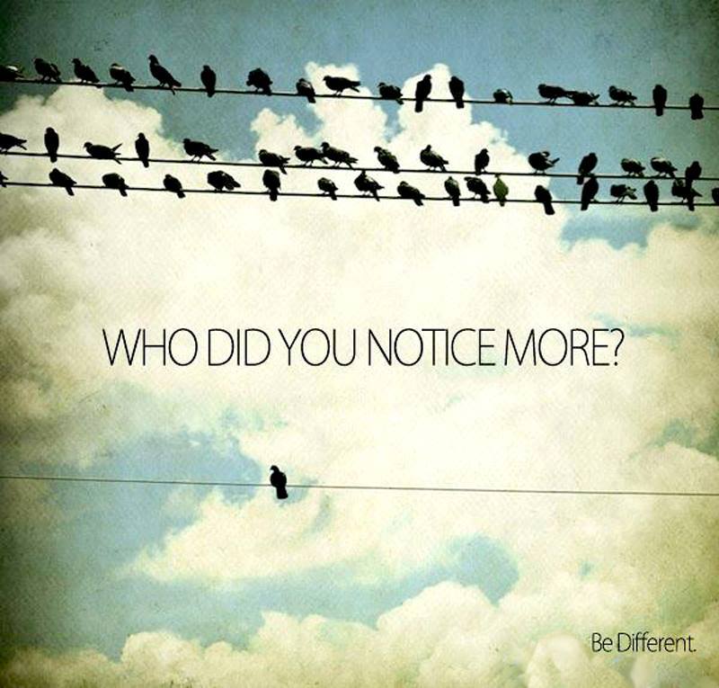 who do you notice more