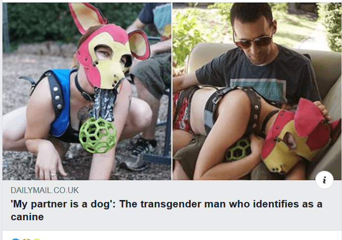 Transgender Man Identifies as Canine