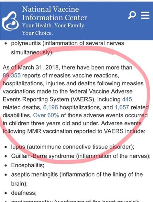 Unreported Measles Vaccine Deaths Could Total Over 40,000