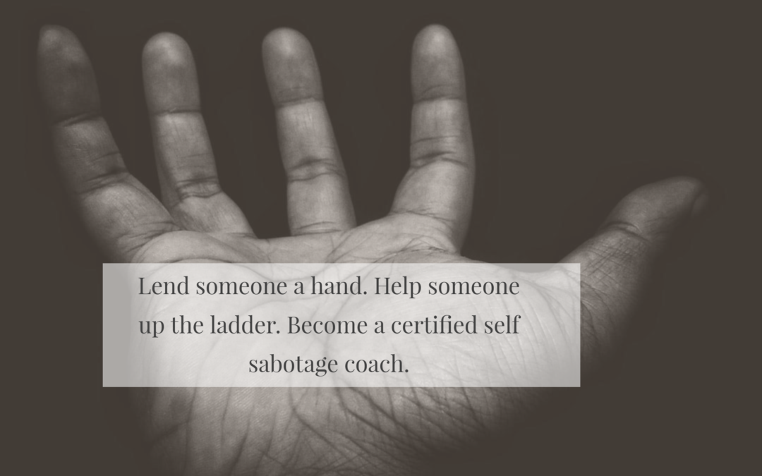Become a Christoff Certified Self Sabotage Coach