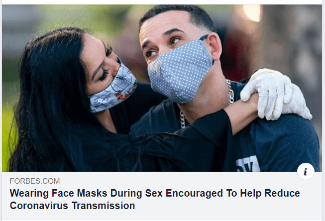 Be Afraid of Sex Because of COVID – Where Have We Seen This Before?